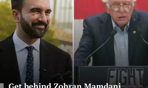 സോഹ്റാന് മംദാനിയെ പിന്തുണയ്ക്കാന് നേതാക്കളോട് ബെര്ണി സാന്ഡേഴ്സ് സോഹ്റാന് മംദാനിയെ പിന്തുണയ്ക്കാന് നേതാക്കളോട് ബെര്ണി സാന്ഡേഴ്സ്