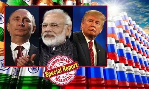 ഇന്ത്യക്കെതിരെ ശത്രുതാ മനോഭാവത്തില്‍ ട്രംപിന്റെ നീക്കങ്ങള്‍; ഇന്ത്യക്കും ചൈനയ്ക്കുമേല്‍ 500 ശതമാനം തീരുവക്ക് ട്രംപിന്റെ അംഗീകാരം; റഷ്യന്‍ ക്രൂഡ് ഓയില്‍ വാങ്ങുന്നത് നിര്‍ത്തണമെന്ന് ആവശ്യം; മൂന്ന് രാജ്യങ്ങള്‍ക്കും മേലുള്ള സാമ്പത്തിക ബങ്കര്‍ ബസ്റ്ററാണ് റഷ്യന്‍ ഉപരോധ ബില്ലെന്ന് യുഎസ് സെനറ്റര്‍; യുഎസിന്റെ ഭീഷണിക്ക് വഴങ്ങാതെ റഷ്യന്‍ എണ്ണ വാങ്ങുന്നത് തുടരാന്‍ ഇന്ത്യയും