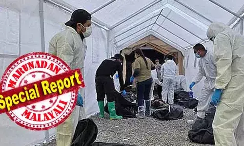 മെക്‌സിക്കോ-യുഎസ് അതിര്‍ത്തിയിലെ ഒരു കെട്ടിടത്തില്‍ നിന്ന് കണ്ടെത്തിയത് നൂറുകണക്കിന് അഴുകിയ മൃതദേഹങ്ങള്‍; അനധികൃത സംസ്‌കാര കേന്ദ്രമെന്ന വിലയിരുത്തലില്‍ അന്വേഷണം; തട്ടിക്കൊണ്ടു പോയവരും കാണാതായവരുമെല്ലാം ഇതിലുണ്ടോ എന്ന അറിയാന്‍ ഇനി ഡിഎന്‍എ പരിശോധന