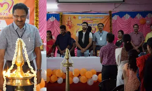 അയ്യപ്പകോളേജില്‍ ആര്‍ട്‌സ് ക്ലബ് ഉദ്ഘാടനത്തിന് വേദിയില്‍ ഭാരതാംബ ചിത്രവും; അന്നില്ലാതിരുന്ന എന്ത് വര്‍ഗീയതയാണ് ഇന്ന് രജിസ്ട്രാര്‍ക്ക് അനുഭവപ്പെട്ടത്?;  അനില്‍കുമാര്‍ സിപിഎമ്മിന്റെ രാഷ്ട്രീയ ചട്ടുകമെന്ന് എബിവിപി