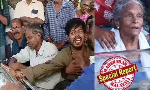 എന്റെ കുഞ്ഞ് ചതഞ്ഞ് പോയി മക്കളേ... അത്രേം നേരം അവള്‍ മണ്ണിനടിയില്‍ കിടക്കുവാരുന്നു... ചാണ്ടി ഉമ്മന് മുന്നില്‍ എണ്ണിപ്പെറുക്കി നെഞ്ചു പൊട്ടിക്കരഞ്ഞ് ബിന്ദുവിന്റെ അമ്മ; ഇട്ടേച്ച് പോകല്ലമ്മാ... എന്ന് പറഞ്ഞ് നെഞ്ചു പിളരുന്ന നിലവിളിയുമായി നവനീത്; കരഞ്ഞു തളര്‍ന്ന് നവമി; ബിന്ദുവിന് കണ്ണീരോടെ വിടനല്‍കി നാട്