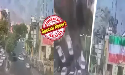 പകൽ വെളിച്ചത്തിൽ മുങ്ങി നിൽക്കുന്ന നഗരം; റോഡിൽ തിക്കും തിരക്കും കൂട്ടുന്ന വാഹനങ്ങൾ; പൊടുന്നനെ ഉഗ്ര സ്ഫോടനം; കാറുകൾ ആകാശത്തേക്ക് ചിന്നി ചിതറി; ആളുകൾ ജീവനും കൊണ്ടോടി; പ്രദേശം പൊടിപടലങ്ങൾ കൊണ്ട് നിറഞ്ഞു; ഇസ്രയേലിന്റെ വാൾ മുന ടെഹ്‌റാന്റെ നെഞ്ചത്ത് വീണ നിമിഷം; അമ്പരപ്പിച്ച് ദൃശ്യങ്ങൾ!