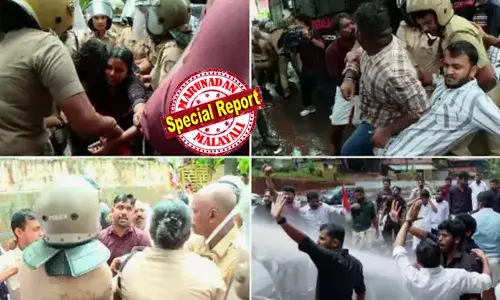 ആരോഗ്യമന്ത്രിക്കെതിരേ സംസ്ഥാന വ്യാപക പ്രതിഷേധം; ഡിഎംഒ ഓഫീസുകളിലേക്ക് പ്രതിപക്ഷ സംഘടനകളുടെ മാര്‍ച്ചില്‍ സംഘര്‍ഷം;  യുദ്ധഭൂമിയായി തലസ്ഥാന നഗരി;  ജലപീരങ്കി പ്രയോഗിച്ചിട്ടും പ്രതിഷേധിച്ച് യൂത്ത് കോണ്‍ഗ്രസ് പ്രവര്‍ത്തകര്‍; പത്തനംതിട്ടയിലെ വീട്ടിലേക്ക് ബിജെപിയുടെ പ്രതിഷേധ മാര്‍ച്ച്; മന്ത്രി വീണാ ജോര്‍ജ് രാജിവെക്കണമെന്ന് വി ഡി സതീശന്‍