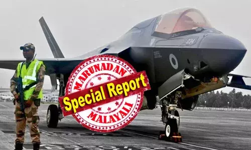 50,000 അടിവരെ ഉയരത്തില്‍ 8100 കിലോ ആയുധങ്ങളുമായി മണിക്കൂറില്‍ 1200 മൈല്‍ വേഗത്തില്‍ റഡാറുകളുടെ കണ്ണില്‍പ്പെടാതെ പറക്കുമെന്ന് അമേരിക്കയുടെ അവകാശവാദം; പക്ഷേ തിരുവനന്തപുരത്ത് ആ കളി നടന്നില്ല; നാല്‍പതംഗ സംഘത്തില്‍ ബ്രിട്ടീഷ് സൈനികരും; വിമാനം വലിച്ചു നീക്കാന്‍ പോലും ഇന്ത്യന്‍ സഹായം തേടില്ല; സാങ്കേതികത കൈമോശം വരാന്‍ സാധ്യത കണ്ട് കരുതല്‍; ആ എഫ് 35വിന് എന്തു സംഭവിക്കും?