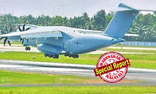 എഫ് 35 യുദ്ധവിമാനം കെട്ടിവലിച്ച് ഹാങ്ങറിലേയ്ക്ക് മാറ്റി;  സാങ്കേതിക പ്രശ്‌നം പരിഹരിക്കാനുള്ള ഉപകരണം എത്തിച്ചു; തകരാര്‍ പരിഹരിക്കാന്‍ വിദഗ്ധസംഘത്തിന്റെ ശ്രമം;  വിജയിച്ചില്ലെങ്കില്‍ ചിറകുകള്‍ ഇളക്കിമാറ്റി കാര്‍ഗോ വിമാനത്തില്‍ തിരിച്ചുകൊണ്ടുപോകും;  ബ്രിട്ടിഷ് വ്യോമസേനയുടെ എയര്‍ബസ് 400 ഒമാനിലേക്ക് മടങ്ങി