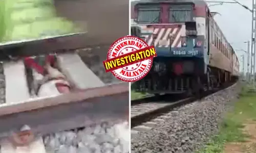 അതിവേഗത്തിൽ ലക്ഷ്യസ്ഥാനത്തേക്ക് പാഞ്ഞെടുക്കുന്ന ട്രെയിൻ; പെട്ടെന്ന് നെഞ്ചിടിപ്പ് കൂട്ടുന്നൊരു കാഴ്ച; ഒരു റീൽ എടുക്കാൻ പാളത്തിൽ കുറുകെ കിടന്ന് കൈവിട്ട കളി; ജീവൻ തിരിച്ചുകിട്ടിയത് ഭാഗ്യം കൊണ്ട്; നല്ല പാഠം പഠിപ്പിക്കുമെന്ന് പോലീസ്; ഭയപ്പെടുത്തി ദൃശ്യങ്ങൾ!