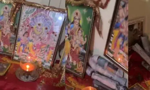 ഈശ്വര...ഒരു ആപത്തും വരുത്തല്ലേ..; ദൈവങ്ങളുടെ ചിത്രങ്ങൾക്ക് പിറകിൽ ചെറു പൊതികൾ; പരിശോധനയിൽ പോലീസ് കിടുങ്ങി; തൂക്കിയത് നല്ല മുന്തിയ ഇനം കഞ്ചാവ്