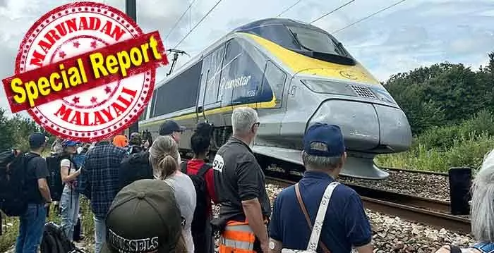 ബ്രസ്സല്‍സില്‍ നിന്ന് യുകെയിലേക്ക് പുറപ്പെട്ട യൂറോസ്റ്റാര്‍ ട്രെയിന്‍ ഇടക്ക് പിടിച്ചിട്ടത് ഒന്‍പത് മണിക്കൂര്‍; വഴിയില്‍ ഇറങ്ങി ഗിത്താര്‍ വായിച്ച് രസിച്ച് ചിലര്‍; ഭക്ഷണവും വെള്ളവും പിടിച്ചു പറിച്ച് യാത്രക്കാര്‍: പെരുവഴിയിലായ മനുഷ്യര്‍ക്ക് ആരും തുണയായില്ല; ഒരു തീവണ്ടി കഥ