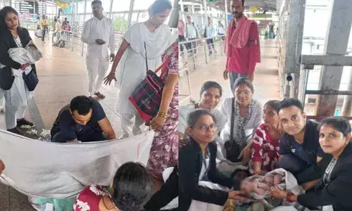 ട്രെയിന്‍ യാത്രയ്ക്കിടെ യുവതിക്ക് പ്രസവ വേദന; റെയില്‍വേ സ്റ്റേഷനില്‍ പ്രസവമെടുത്ത് അമ്മയ്ക്കും കുഞ്ഞിനും തണലായി ആര്‍മി ഡോക്ടര്‍