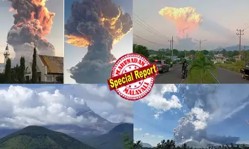 ആ പ്രവചന എഫക്ട് ഇന്തോനേഷ്യയിൽ?; കടും നീലാകാശത്ത് ഉയർന്നുപൊങ്ങിയ ചാര മേഘങ്ങൾ കണ്ട് ആളുകൾക്ക് പരിഭ്രാന്തി; ആയിരം അടി ഉയരത്തിൽ എത്തിയതും മുന്നറിയിപ്പ്; വിമാനങ്ങൾ അടക്കം റദ്ദാക്കി; വ്യാപിച്ചത് 18 കിലോമീറ്ററോളം; എല്ലാം നിരീക്ഷിച്ച് ഭരണകൂടം; ലാക്കി അഗ്നിപര്‍വ്വതത്തിൽ സംഭവിക്കുന്നത്!
