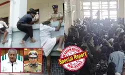 അതിരുവിട്ട മതില്ചാട്ടം അമേരിക്കയില് ചികിത്സയിലുള്ള മുഖ്യമന്ത്രിയെ പ്രകോപിപ്പിച്ചു; എകെജി സെന്ററില് അതൃപ്തിയെത്തിയതോടെ എം വി ഗോവിന്ദന് യൂണിവേഴ്സിറ്റി ആസ്ഥാനത്ത് പാഞ്ഞെത്തി; കാര്യങ്ങള് കൈവിടുന്നുവെന്ന് മുഖ്യമന്ത്രിയുടെ ഓഫീസിനെ പോലീസ് ആസ്ഥാനവും അറിയിച്ചു; അവസാനം യുദ്ധം നിര്ത്തല്; കൂത്തുപറമ്പ് ആവര്ത്തിക്കാതിരുന്നത് പിണറായി കരുതലില് അതിരുവിട്ട മതില്ചാട്ടം അമേരിക്കയില് ചികിത്സയിലുള്ള മുഖ്യമന്ത്രിയെ പ്രകോപിപ്പിച്ചു; എകെജി സെന്ററില് അതൃപ്തിയെത്തിയതോടെ എം വി ഗോവിന്ദന് യൂണിവേഴ്സിറ്റി ആസ്ഥാനത്ത് പാഞ്ഞെത്തി; കാര്യങ്ങള് കൈവിടുന്നുവെന്ന് മുഖ്യമന്ത്രിയുടെ ഓഫീസിനെ പോലീസ് ആസ്ഥാനവും അറിയിച്ചു; അവസാനം യുദ്ധം നിര്ത്തല്; കൂത്തുപറമ്പ് ആവര്ത്തിക്കാതിരുന്നത് പിണറായി കരുതലില്
