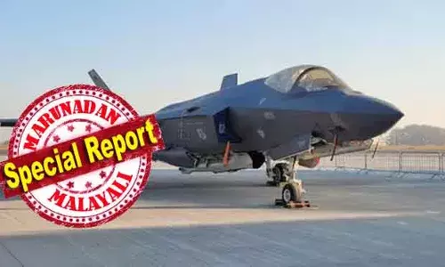 ചാക്കയിലെ രണ്ടാം നമ്പര്‍ ഹാങ്ങറിനുള്ളില്‍ ശീതീകരണ സംവിധാനം സജ്ജമാക്കി എഫ് 35 ബിയുള്ള പ്രദേശം മുഴുവന്‍ ഭാഗവും മറച്ചു; അകത്തു നടക്കുന്നത് എന്തെന്ന് ബ്രിട്ടീഷ് വിമാനത്തില്‍ എത്തിയവര്‍ക്കൊഴികെ ആര്‍ക്കും അറിയില്ല; അദാനി വാടക വാങ്ങും; ഹാങ്ങറില്‍ കയറ്റിയതു കൊണ്ട് എയര്‍ഇന്ത്യയ്ക്കും കിട്ടും; ആ യുദ്ധവിമാനം ഇനി പറക്കുമോ?