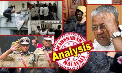 തിരുവനന്തപുരത്ത് അതിരുവിട്ട് എസ് എഫ് ഐ പ്രതിഷേധം; കേരളാ സര്‍വ്വകലാശാലയിലെ കീഴടക്കലില്‍ പോലീസ് നോക്കു കുത്തി; ചൊവ്വാഴ്ചത്തെ വിദ്യാര്‍ത്ഥി സമരം ഓര്‍മ്മിപ്പിക്കുന്നത് പിന്നില്‍ ആരോ ചരട് വലിക്കുന്നത് പോലുള്ള ഷാജി കൈലാസ് ചിത്രമായ തലസ്ഥാനം മോഡല്‍; അജണ്ട മാറ്റാന്‍ വിദ്യാര്‍ത്ഥികള്‍ വീണ്ടും ഇരകള്‍ ആകുന്നുവോ? ലക്ഷ്യം കൂത്തു പറമ്പോ?