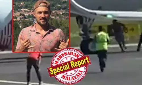 ടിക്കറ്റില്ലാതെ വിമാനത്താവളത്തിലെത്തിയ റുസ്സോ ക്രൂവിനെ മറികടന്ന് റണ്‍വേയിലേക്ക് ഓടിക്കയറി; ടേക്ക് ഓഫിന് തയ്യാറെടുക്കുകയായിരുന്ന വിമാനത്തിനടുത്തേക്ക് എത്തിയപ്പോള്‍ എഞ്ചിന് ഉള്ളിലേക്ക് വലിച്ചെടുക്കപ്പെട്ടു; മിലാനിലെ യുവാവിന്റേത് ആത്മഹത്യ; നടുക്കുന്ന ദൃശ്യങ്ങള്‍ പുറത്ത്