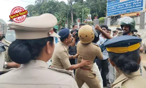 നഴ്സിങ് കോളജിന് അടിസ്ഥാന സൗകര്യവും നഴ്സിങ് കൗണ്‍സില്‍ അംഗീകാരവുമില്ല; ആരോഗ്യമന്ത്രി കുട്ടികളെയും രക്ഷിതാക്കളെയും കൊണ്ടെത്തിച്ചത് നരകത്തില്‍; പത്തനംതിട്ട നഴ്സിങ് കോളജിലേക്ക് രക്ഷിതാക്കളും കെഎസ്യു പ്രവര്‍ത്തകരും മാര്‍ച്ച് നടത്തി; പോലീസുമായി പിടിവലിയും  സംഘര്‍ഷവും