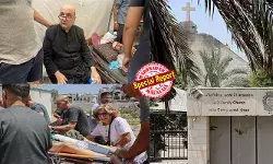 ഗസ്സയിലെ ഏക കത്തോലിക്ക പള്ളിക്ക് നേരേ ഇസ്രയേലിന്റെ ഷെല്ലാക്രമണം; രണ്ടുപേര് കൊല്ലപ്പെട്ടു; പളളി വികാരി അടക്കം നിരവധി പേര്ക്ക് പരിക്കേറ്റു; ഹോളി ഫാമിലി പളളി വളപ്പില് അഭയം തേടിയിരുന്നത് നൂറുകണക്കിന് ഫലസ്തീന്കാര്; അപലപിച്ച് മാര്പ്പാപ്പ; അബദ്ധം പറ്റിയെന്നും ഖേദം പ്രകടിപ്പിക്കുന്നെന്നും ഇസ്രയേല് ഗസ്സയിലെ ഏക കത്തോലിക്ക പള്ളിക്ക് നേരേ ഇസ്രയേലിന്റെ ഷെല്ലാക്രമണം; രണ്ടുപേര് കൊല്ലപ്പെട്ടു; പളളി വികാരി അടക്കം നിരവധി പേര്ക്ക് പരിക്കേറ്റു; ഹോളി ഫാമിലി പളളി വളപ്പില് അഭയം തേടിയിരുന്നത് നൂറുകണക്കിന് ഫലസ്തീന്കാര്; അപലപിച്ച് മാര്പ്പാപ്പ; അബദ്ധം പറ്റിയെന്നും ഖേദം പ്രകടിപ്പിക്കുന്നെന്നും ഇസ്രയേല്