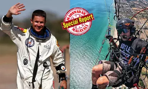 ഇറ്റലിയില്‍ പാരാഗ്ലൈഡിംഗിനിടെ പ്രമുഖ സ്‌കൈ ഡൈവര്‍ മരിച്ചു; ഫെലിക്‌സ് ബോംഗാര്‍ട്ട്‌നറിന് നിലത്ത് വീഴും മുമ്പും മരണം സംഭവിച്ചു; ഹൃദയാഘാതത്താല്‍ മരിച്ചിരിക്കാമെന്ന് നിഗമനം; മരക്കൂട്ടത്തില്‍ ഇടിച്ച ശേഷം ഫെലിക്‌സ് പതിച്ച് ഹോട്ടലിലെ പൂളിലേക്ക്