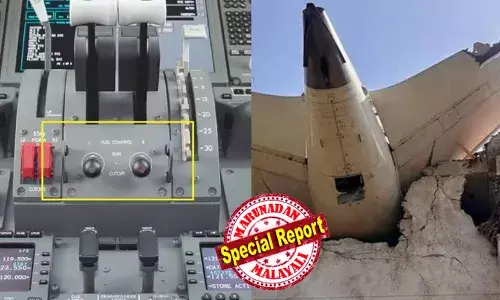 വിമാനത്തിന്റെ ട്രാന്‍സ് ഡ്യൂസറിലെ തകരാര്‍ പരിഹരിച്ചത് അഹമ്മദബാദില്‍ നിന്നും വിമാനം പുറപ്പടുന്നതിന് ഒരു മണിക്കൂര്‍ മുമ്പ്;  ട്രാന്‍സ് ഡ്യൂസറിലെ തകരാര്‍ മുഴുവന്‍ സംവിധാനത്തെയും ബാധിക്കും;  ടേക്ക് ഓഫ് സമയത്ത് വിമാനത്തിലെ വൈദ്യുതി വിതരണത്തില്‍ തകരാറുണ്ടായെന്ന് റിപ്പോര്‍ട്ട്;  യന്ത്ര ഭാഗങ്ങള്‍ കത്തിയത് വൈദ്യതി തകരാര്‍ മൂലമുള്ള തീപിടുത്തത്തില്‍?  ടെക്‌നിക്കല്‍ ലോഗ് ബുക്കിലെ രേഖപ്പെടുത്തല്‍ നിര്‍ണായകം