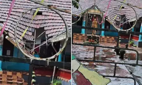 ആലപ്പുഴയിൽ സ്‌കൂളിന്റെ മേൽക്കൂര തകർന്നു വീണു; തകർന്നത് ഉപയോഗിക്കാത്ത കെട്ടിടത്തിന്‍റെ മേൽക്കൂരയെന്ന് പ്രധാനാധ്യാപകൻ; മൂന്ന് ദിവസം മുമ്പ് വരെ ക്ലാസ് ഉണ്ടായിരുന്നുവെന്ന് വിദ്യാർത്ഥികൾ