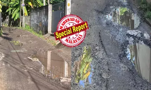 വലിയ കുഴികളിൽ വീഴാതെ ബൈക്ക് യാത്രക്കാർ രക്ഷപ്പെടുന്നത് ഭാഗ്യം കൊണ്ട്; മഴക്കാലമായാൽ ചെളിക്കുളം; ഭീഷണിയായി കാത്തത്ത തെരുവുവിളക്കുകൾ; അമ്പലത്തറ ഓക്‌സ്‌ഫോർഡ് റോഡ് തകർന്ന നിലയിൽ; മൗനം പാലിച്ച് അധികൃതർ; നട്ടംതിരിഞ്ഞ് നാട്ടുകാർ