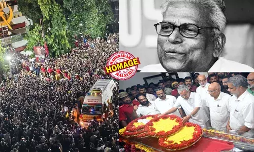 നല്ല സഖാവിന് പ്രണാമം അര്‍പ്പിക്കാന്‍ തലസ്ഥാന നഗരിയിലേക്ക് ജനപ്രവാഹം; കണ്ണേ കരളേ വിഎസ്സേ, ഇല്ലാ ഇല്ലാ മരിക്കുന്നില്ല മുദ്രാവാക്യങ്ങളോടെ വിലാപയാത്രയെ അനുഗമിച്ച് ആയിരങ്ങള്‍; മൃതദേഹം രാത്രി വൈകി തിരുവനന്തപുരത്തെ വീട്ടില്‍ എത്തിച്ചു; ദര്‍ബാര്‍ ഹാളില്‍ പൊതുദര്‍ശനം രാവിലെ 9 മുതല്‍; ഉച്ചയോടെ ആലപ്പുഴയ്ക്ക് തിരിക്കും