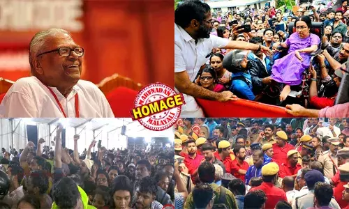 പെരുമഴയില്‍ നനഞ്ഞുകുതിര്‍ന്ന് പ്രിയ നേതാവിനെ ഒരു നോക്കുകാണാന്‍ നിലയ്ക്കാത്ത ജനപ്രവാഹം; ആലപ്പുഴ റിക്രിയേഷന്‍ ഗ്രൗണ്ടില്‍ വരി നില്‍ക്കുന്ന അവസാന ആള്‍ക്കും വിഎസിനെ കാണാന്‍ അവസരം; വിഎസ് അമരന്‍ കണ്ണേ കരളേ വിഎസേ...മുദ്രാവാക്യം വിളികളുടെ അകമ്പടിയോടെ അന്ത്യാഭിവാദ്യം; സംസ്‌കാരം രാത്രി വൈകി വലിയ ചുടുകാട്ടില്‍