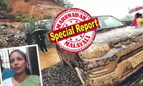 മയ്യിച്ചയിലെത്തിയപ്പോള്‍ റോഡിലേക്ക് മണ്ണിടിയുന്നത് കണ്ടിരുന്നു; വേഗത്തില്‍ പോകാമെന്ന് കരുതി കാര്‍ മുന്നോട്ടെടുത്തു; പക്ഷേ മിന്നല്‍ വേഗത്തില്‍ കുന്നിടിഞ്ഞ് കാറിനെ മൂടി; കാര്‍ ഹൈവേയുടെ വലതു ഭാഗത്തേക്ക് നീങ്ങിയെങ്കിലും മറിഞ്ഞില്ല; തുടര്‍ന്ന് കാര്‍ ഓഫ് ചെയ്തു; കാറിന്റെ ചില്ല് മണ്ണ് വീണ് പൊട്ടാതിരുന്നത് രക്ഷയായി; സിന്ധു ടീച്ചറുടേത് അത്ഭുത രക്ഷപ്പെടല്‍; ഭാഗ്യത്തിന് ഷിരൂര്‍ ഒഴിവായി; വീരമലക്കുന്നില്‍ അനാസ്ഥ മാത്രം