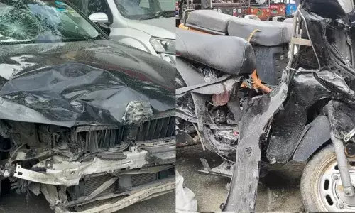 ബിഎംഡബ്ല്യു കാര്‍ സ്‌കൂട്ടറില്‍ പാഞ്ഞുകയറി; ആശുപത്രിയില്‍ നിന്ന് മടങ്ങുകയായിരുന്ന അഞ്ചുവയസുകാരി മരിച്ചു