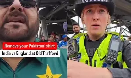 ഇംഗ്ലണ്ട് - ഇന്ത്യാ നാലാം ടെസ്റ്റിനിടെ പാക്കിസ്ഥാന്‍ ക്രിക്കറ്റ് ആരാധകന് അവഹേളനം; പാക്കിസ്ഥാന്‍ ടീം ജഴ്‌സി മറയ്ക്കാന്‍ ആവശ്യപ്പെട്ട് സെക്യൂരിറ്റി ഉദ്യോഗസ്ഥ; അന്വേഷണത്തിന് ഉത്തരവിട്ട് ലങ്കാഷെയര്‍