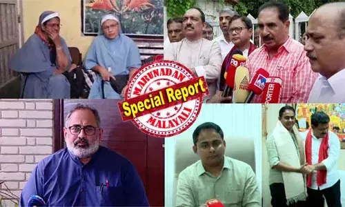 തങ്ങള്‍ ക്രൈസ്തവരെന്ന് കന്യാസ്ത്രീകള്‍ക്കൊപ്പം ഉണ്ടായിരുന്ന പെണ്‍കുട്ടികള്‍; വീട്ടുകാര്‍ അറിഞ്ഞ് നടത്തിയ യാത്രയെന്നും വെളിപ്പെടുത്തല്‍; പൊളിയുന്നത് ചത്തീസ്ഗഡ് പോലീസിന്റെ വാദം; മലയാളി കന്യാസ്ത്രീകളെ കാണാന്‍ എംപിമാര്‍ക്കും ബന്ധുക്കള്‍ക്കും അനുമതി നല്‍കിയത് പ്രതിഷേധത്തിന് ശേഷം; മതപരിവര്‍ത്തന വാദം തള്ളി രാജീവ് ചന്ദ്രശേഖറും
