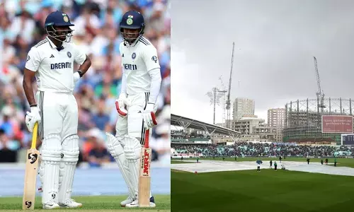 രണ്ട് ഓപ്പണര്‍മാരെയും തുടക്കത്തിലെ നഷ്ടപ്പെട്ട് ഇന്ത്യ; ഓവല്‍ ടെസ്റ്റില്‍ മത്സരം തടസ്സപ്പെടുത്തി മഴ;  ഉച്ചഭക്ഷണത്തിന് പിരിയുമ്പോള്‍ രണ്ട് വിക്കറ്റിന് 72 റണ്‍സെന്ന നിലയില്‍