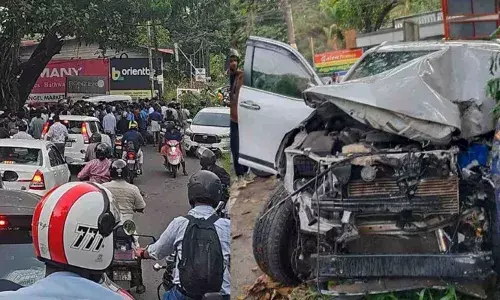മെഡിക്കല്‍ കോളജ് റോഡില്‍ കാറുമായി വിദ്യാര്‍ഥിയുടെ മരണപ്പാച്ചില്‍; ഇടിച്ചത് എട്ടു വാഹനങ്ങളില്‍; വിദ്യാര്‍ഥി ലഹരി ഉപയോഗിച്ചതായി സംശയം
