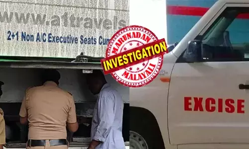 ബംഗളുരുവിൽ നിന്നെത്തിയ എസി ബസിന് അസാധാരണ തിളക്കം; പരിശോധനയിൽ കണ്ണിൽ പതിഞ്ഞത് ലക്ഷങ്ങളുടെ ഉരുപ്പടി; നാല് ചാക്കുകൾ തൂക്കി; തലയിൽ കൈവച്ച് എക്സൈസ്