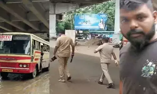 കെഎസ്ആര്‍ടിസി ബസ് നടുറോഡിലിട്ട് കടന്ന സംഭവം; ഡ്രൈവര്‍ക്കെതിരെ സ്വമേധയാ കേസെടുത്ത് പോലിസ്