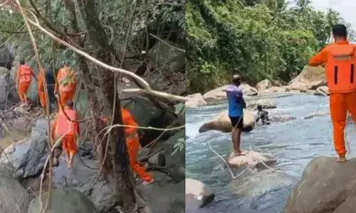 പതങ്കയം വെള്ളച്ചാട്ടത്തില്‍ കുളിക്കാന്‍ ഇറങ്ങി ഒഴുക്കില്‍പ്പെട്ടു; പ്ലസ്ടു വിദ്യാര്‍ഥിക്കായി തിരച്ചില്‍