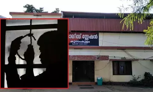 ഉപദ്രവം സഹിക്കാൻ വയ്യാതെ ഭാര്യ മറ്റൊരാൾക്കൊപ്പം പോയി; ഉടുമുണ്ടഴിച്ച് ഭർത്താവ് സ്റ്റേഷൻ വരാന്തയിൽ കെട്ടിത്തൂങ്ങി; രക്ഷകരായി പോലീസ്