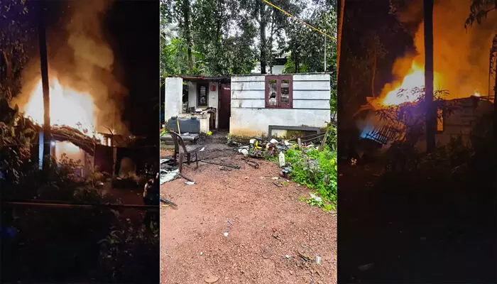 മൊബൈൽ ഫോൺ ചാര്‍ജ് ചെയ്യുന്നതിനിടെ പവര്‍ ബാങ്ക് പൊട്ടിത്തെറിച്ചു; വീട് പൂർണമായും കത്തി നശിച്ചു; സംഭവം മലപ്പുറത്ത്