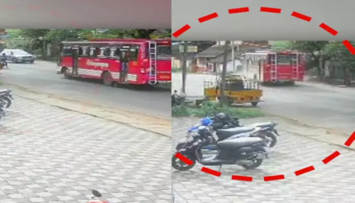 റോഡിൽ ബസുകളുടെ മത്സരയോട്ടം; ബൈക്ക് യാത്രികനെ ഇടിച്ച് തെറിപ്പിച്ച് അപകടം; യുവാവിന് ഗുരുതര പരിക്ക്; സംഭവം പാലക്കാട് റോഡിൽ ബസുകളുടെ മത്സരയോട്ടം; ബൈക്ക് യാത്രികനെ ഇടിച്ച് തെറിപ്പിച്ച് അപകടം; യുവാവിന് ഗുരുതര പരിക്ക്; സംഭവം പാലക്കാട്