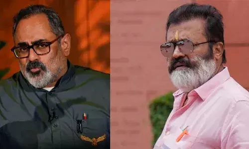 സുരേഷ് ഗോപി എംപി മാത്രമല്ലല്ലോ; കേന്ദ്രമന്ത്രി കൂടിയാണ്, അതിന്റേതായ മറ്റുപല തിരക്കുകളും ഇല്ലേ; കാണാനില്ലെന്ന് പറഞ്ഞ ബിഷപ്പുമായി ഞാന്‍ സംസാരിക്കാം; തൃശ്ശൂര്‍ എംപിക്കെതിരായ ആരോപണത്തിന് മറുപടിയുമായി രാജീവ് ചന്ദ്രശേഖര്‍