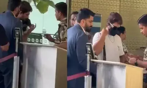 വൈ ഷുഡ്..ഐ മാൻ..; ഐആം പുഷ്പരാജ് താഴത്തില്ലടാ..!!; മാസ്ക് മാറ്റണമെന്ന് എയർപോർട്ടിലെ സുരക്ഷാ ഉദ്യോ​ഗസ്ഥൻ; മാറാൻ മടിച്ച് അല്ലു; സോഷ്യൽ മീഡിയയിൽ വ്യാപക വിമർശനം