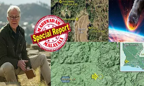 വർഷങ്ങൾ പഴക്കമുള്ള ലുസിയാനയിലെ ഒരു ഗർത്തം; അടുത്തറിഞ്ഞപ്പോൾ ഗവേഷകർക്ക് അമ്പരപ്പ്; പിരമിഡിനോളം വലിപ്പമുള്ള ഉൽക്കകൾ ഭൂമിയിൽ പതിച്ചു; ഉഗ്ര സ്ഫോടനത്തിൽ ഇന്നത്തെ ന്യൂയോർക്ക് സിറ്റിയെക്കാളും വെല്ലുന്ന ഒരു നഗരം പാടെ നശിച്ചുവെന്നും പഠനം; ശാസ്ത്ര ലോകത്തെ ഞെട്ടിച്ച് ഹാൻകോക്കിന്റെ കണ്ടെത്തലുകൾ