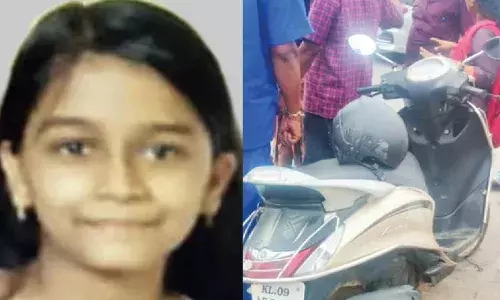 ദേശീയപാത മുറിച്ചുകടക്കുന്നതിനിടെ സ്‌കൂട്ടറില്‍ ബസിടിച്ച് സ്‌കൂള്‍ വിദ്യാര്‍ത്ഥിനി മരിച്ചു; സ്‌കൂട്ടര്‍ ഓടിച്ചിരുന്ന പിതൃസഹോദരിക്ക് ഗുരുതര പരിക്ക്