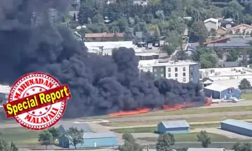 അമേരിക്കയില്‍ ചെറുവിമാനം തകര്‍ന്നു വീണ് തീഗോളമായി; തീപിടിച്ച വിമാനം റണ്‍വേയില്‍ ഉണ്ടായിരുന്ന മറ്റൊരു വിമാനത്തില്‍ ഇടിച്ചു കയറി; മൊണ്ടാന വിമാനത്താവള റണ്‍വേയില്‍ വിമാനങ്ങളുടെ കൂട്ടിയിടി; രണ്ട് യാത്രക്കാര്‍ക്ക് നിസ്സാര പരിക്കേറ്റതു മാത്രം