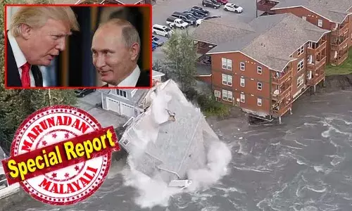 ട്രംപും പുടിനും തമ്മില്‍ കാണുമ്പോള്‍ മഞ്ഞുരുകുമോ? ഒപ്പം അലാസ്‌കയെ ആശങ്കയിലാക്കുന്ന മറ്റൊരു മഞ്ഞുരുക്കവും; അലാസ്‌കയിലെ ജുനു നഗരം മഞ്ഞുരുക്കത്താല്‍ വെള്ളപ്പൊക്ക ഭീതിയില്‍; കൂറ്റന്‍ ഹിമാനിയുടെ സ്ഫോടനം നഗരത്തെ വെള്ളത്തിലാക്കുന്നത് തടയാന്‍ വഴികള്‍ തേടി അധികൃതര്‍