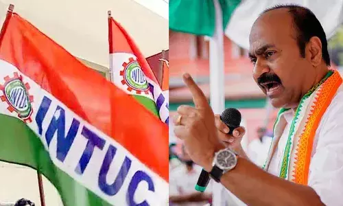 ഡിസിസി പ്രസിഡന്റിനെ ക്ഷണിച്ചില്ലെന്ന പരാതി; തൃശൂരില്‍ എത്തിയിട്ടും ഐഎന്‍ടിയുസി പരിപാടിയില്‍ പങ്കെടുക്കാതെ പിണങ്ങിപ്പോയി വിഡി സതീശന്‍; കോലംകെട്ടി കൊണ്ടിരുത്തി കാണിക്കേണ്ട പരിപാടിയല്ലെന്ന് തിരിച്ചടിച്ച് നേതാക്കള്‍;  കോണ്‍ഗ്രസ് - ഐ.എന്‍.ടി.യു.സി പോര് വീണ്ടും മൂര്‍ച്ഛിക്കുന്നു
