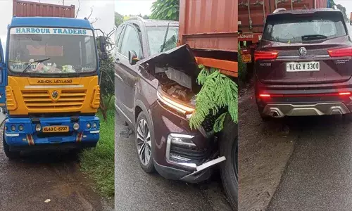 നടൻ ബിജുക്കുട്ടൻ സഞ്ചരിച്ച വാഹനം അപകടത്തിൽപ്പെട്ടു; കൈവിരലിന് പരിക്ക്