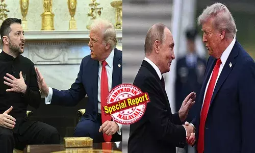 റഷ്യ വന്‍ ശക്തിയാണ്, യുക്രെയിന്‍ അങ്ങനെയല്ല, യുദ്ധം അവസാനിപ്പിക്കാന്‍ അവര്‍ സമാധാന കരാറില്‍ ഒപ്പിടണം; തിങ്കളാഴ്ച വൈറ്റ് ഹൗസില്‍ സെലന്‍സ്‌കിയുമായുള്ള കൂടിക്കാഴ്ചയ്ക്ക് ഇരിക്കുന്ന ട്രംപിന്റെ മനസ്സിലിരുപ്പ് ഇങ്ങനെ; കിഴക്കന്‍ ഡോനെറ്റ്സ്‌ക് മേഖലയില്‍ നിന്ന് യുക്രെയ്ന്‍ പിന്മാറണമെന്ന് പുടിന്‍ അലാസ്‌കാ ഉച്ചകോടിയില്‍; ട്രംപിന്റെ സമാധാന പദ്ധതിയുടെ വിശദാംശങ്ങള്‍ പുറത്ത്