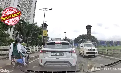 സ്വാതന്ത്ര്യ ദിനത്തില്‍ കൊച്ചി സിറ്റി പൊലീസിലെ ഉദ്യോഗസ്ഥര്‍ ഫ്‌ളാഗ് കോഡ് തെറ്റിച്ചു; ചട്ട വിരുദ്ധമായി പൊലീസ് വാഹനത്തിന് മുന്നില്‍ ദേശീയ പതാക പ്രദര്‍ശിപ്പിച്ചു; നടപടി ആവശ്യപ്പെട്ട് കൊച്ചി സിറ്റി പൊലീസ് കമ്മീഷണര്‍ക്ക് അഭിഭാഷകന്റെ പരാതി