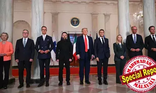 ട്രംപ് - സെലന്‍സ്‌കി കൂടിക്കാഴ്ച്ചയില്‍ സമാധാന പ്രഖ്യാപനമില്ലെങ്കിലും ചര്‍ച്ചകളില്‍ പുരോഗതി; അമേരിക്ക - റഷ്യ - യുക്രെയ്ന്‍ ത്രികക്ഷി സമ്മേളനത്തിന് തീരുമാനം; പുടിന്‍ - സെലെന്‍സ്‌കി നേര്‍ക്കുനേര്‍ ചര്‍ച്ചയും ഉടന്‍; സമാധാനത്തിലേക്കുള്ള ചുവടുവെപ്പെന്ന് യൂറോപ്യന്‍ നേതാക്കള്‍; ചര്‍ച്ചകള്‍ക്കിടെ 40 മിനിറ്റോളം പുടിനുമായി സംസാരിച്ചു ട്രംപ്