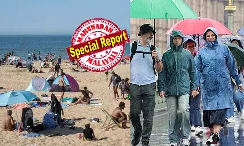 സ്പെയിനില്‍ ഭയാനകമായ ചൂട് കാറ്റില്‍ കെട്ടിടങ്ങള്‍ വരെ വീണു; പോര്‍ട്ടുഗലിലെ കാട്ടുതീയ്ക്ക് അറുതിയില്ല; ചൂടന്‍ കാലാവസ്ഥ താഴാതെ ബ്രിട്ടന്‍; ഈ മാസാവസാനം കടുത്ത വേനല്‍ വരുന്നു; എറിന്‍ കൊടുങ്കാറ്റ് യുകെയില്‍ താമസിക്കുന്നവരുടെ ഉറക്കം കെടുത്തും; യൂറോപ്പില്‍ ആകെ കുഴഞ്ഞുമറിഞ്ഞ കാലാവസ്ഥ